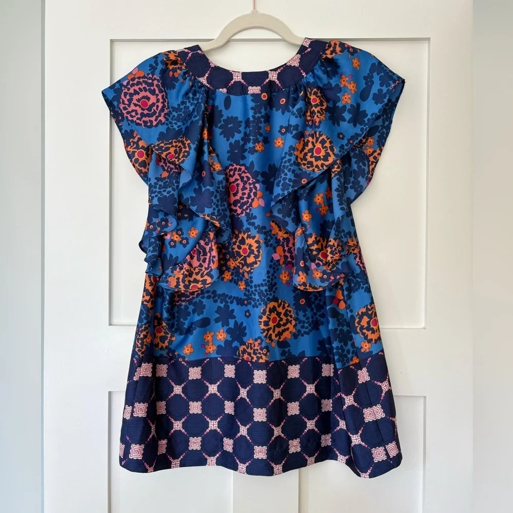 Anthropologie Fei Vibrant Floral Blouse Sz XS - Picture 3 of 7
